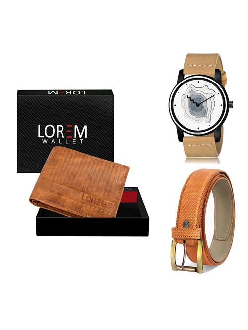 belt, wallet & watch gift combo - 19367273 - Very Small Image - 1