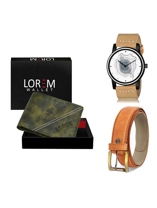 belt, wallet & watch gift combo - 19367288 - Very Small Image - 1
