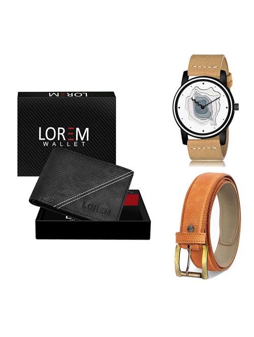 belt, wallet & watch gift combo - 19367291 - Very Small Image - 1