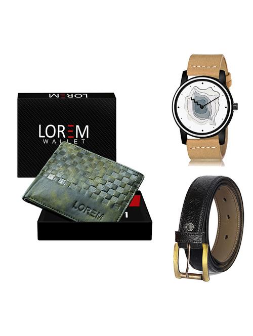belt, wallet & watch gift combo - 19367301 - Very Small Image - 1