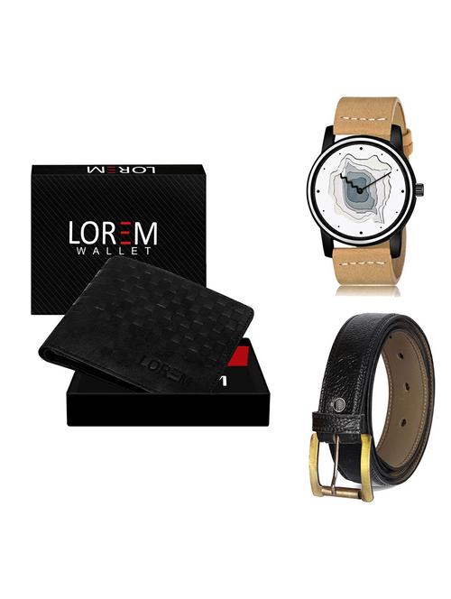 belt, wallet & watch gift combo - 19367304 - Very Small Image - 1