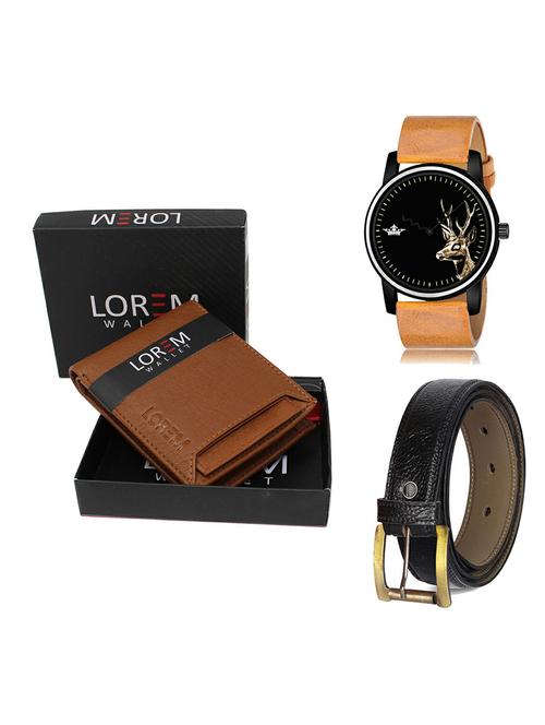 belt, wallet & watch gift combo - 19367334 - Very Small Image - 1