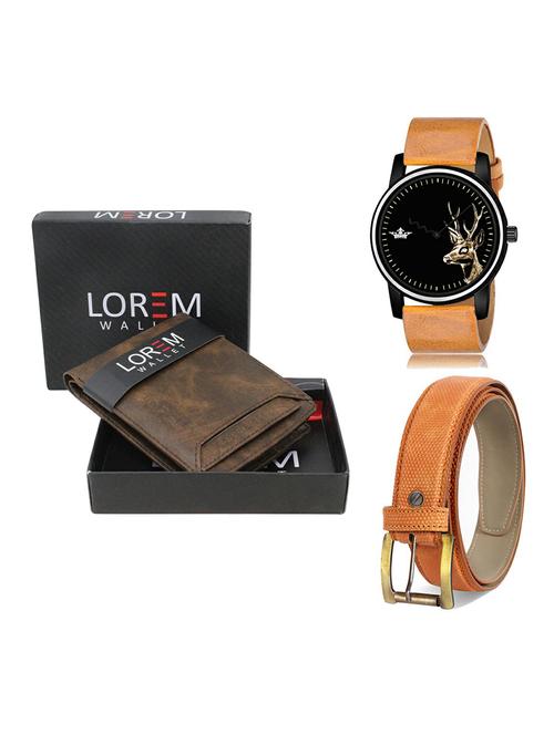 belt, wallet & watch gift combo - 19367336 - Very Small Image - 1