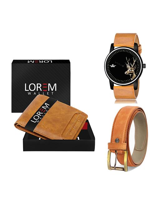 belt, wallet & watch gift combo - 19367339 - Very Small Image - 1