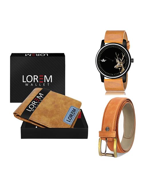 belt, wallet & watch gift combo - 19367354 - Very Small Image - 1