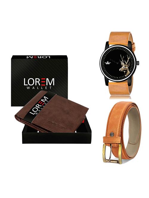 belt, wallet & watch gift combo - 19367357 - Very Small Image - 1
