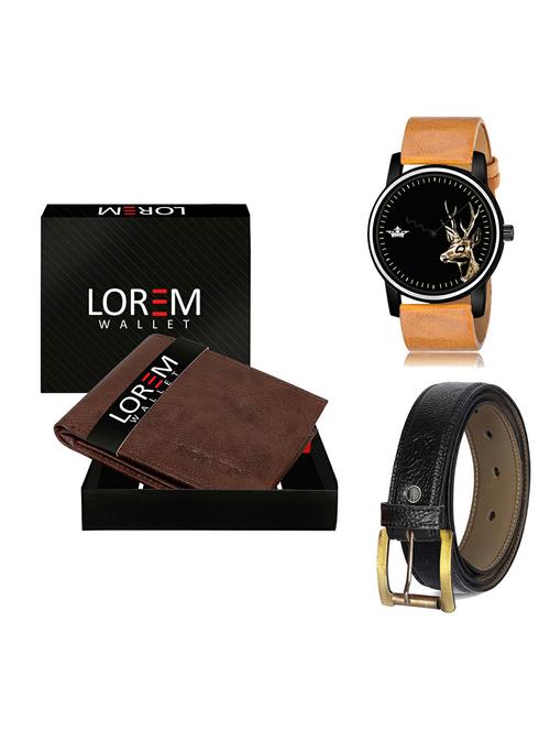 belt, wallet & watch gift combo - 19367358 - Very Small Image - 1