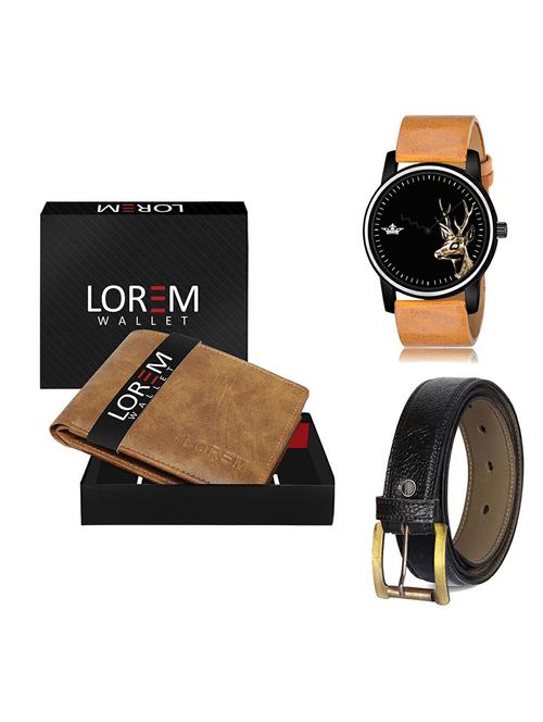 belt, wallet & watch gift combo - 19367361 - Very Small Image - 1