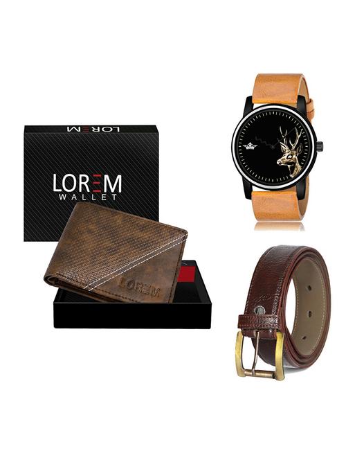 belt, wallet & watch gift combo - 19367419 - Very Small Image - 1