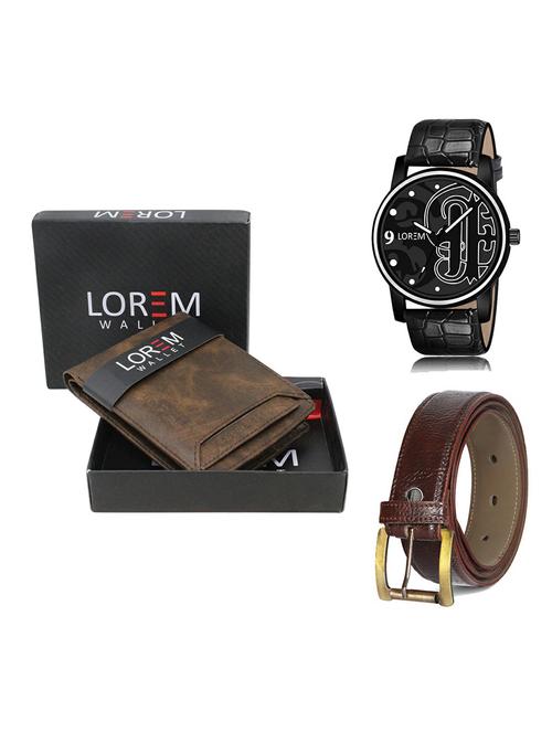 belt, wallet & watch gift combo - 19367473 - Very Small Image - 1