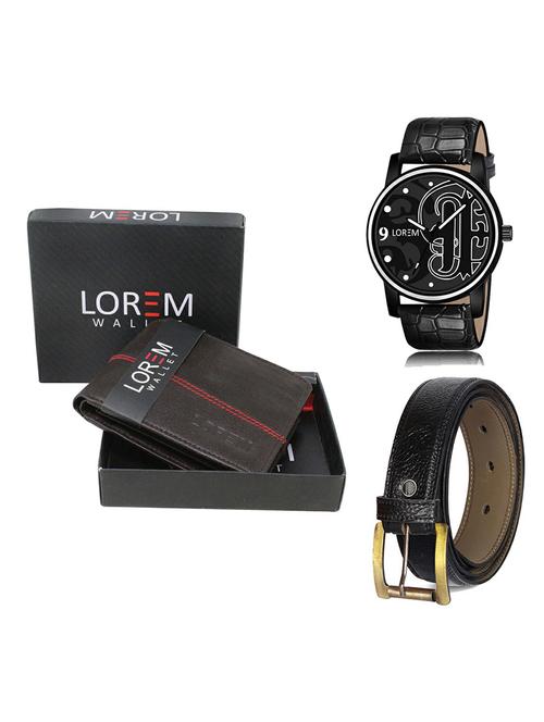 belt, wallet & watch gift combo - 19367478 - Very Small Image - 1