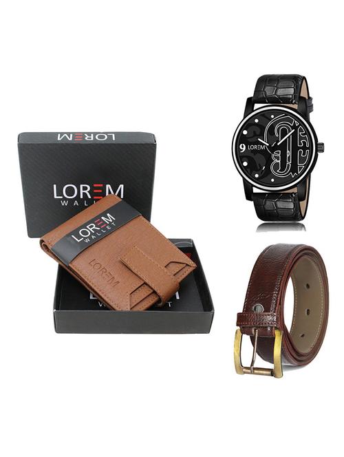 belt, wallet & watch gift combo - 19367488 - Very Small Image - 1