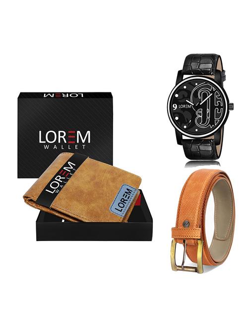 belt, wallet & watch gift combo - 19367489 - Very Small Image - 1