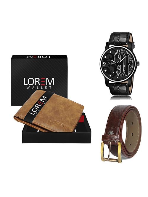 belt, wallet & watch gift combo - 19367497 - Very Small Image - 1