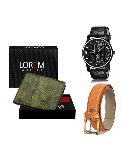 belt, wallet & watch gift combo - 19367510 - Very Small Image - 1