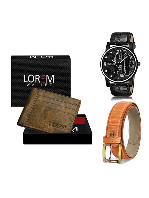 belt, wallet & watch gift combo - 19367513 - Very Small Image - 1