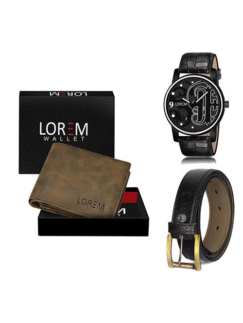 belt, wallet & watch gift combo - 19367532 - Very Small Image - 1