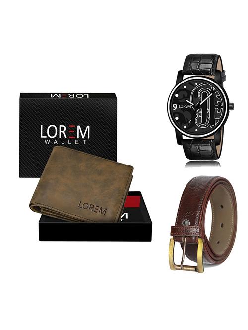 belt, wallet & watch gift combo - 19367533 - Very Small Image - 1