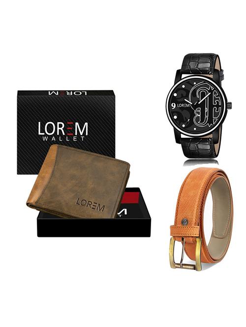 belt, wallet & watch gift combo - 19367534 - Very Small Image - 1
