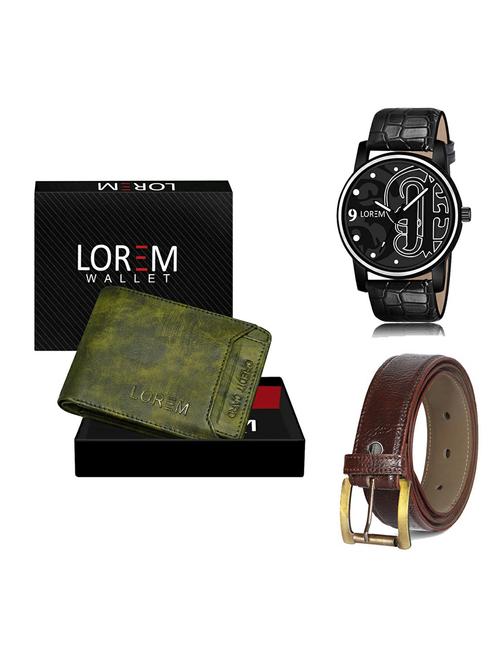 belt, wallet & watch gift combo - 19367539 - Very Small Image - 1