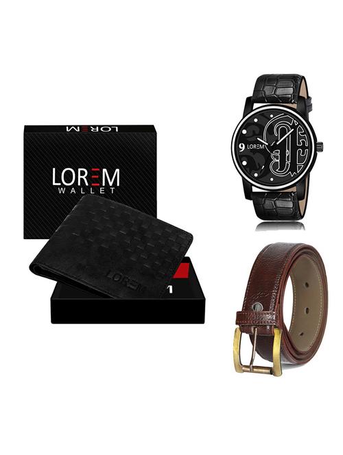 belt, wallet & watch gift combo - 19367575 - Very Small Image - 1