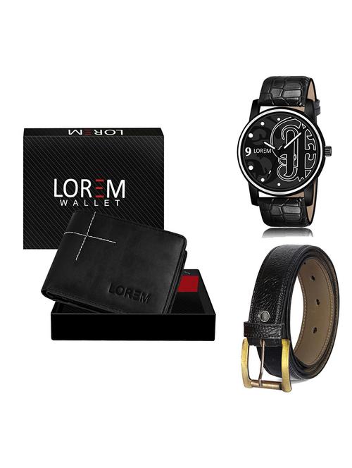 belt, wallet & watch gift combo - 19367577 - Very Small Image - 1