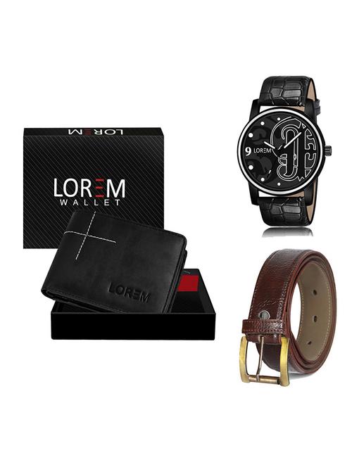 belt, wallet & watch gift combo - 19367578 - Very Small Image - 1