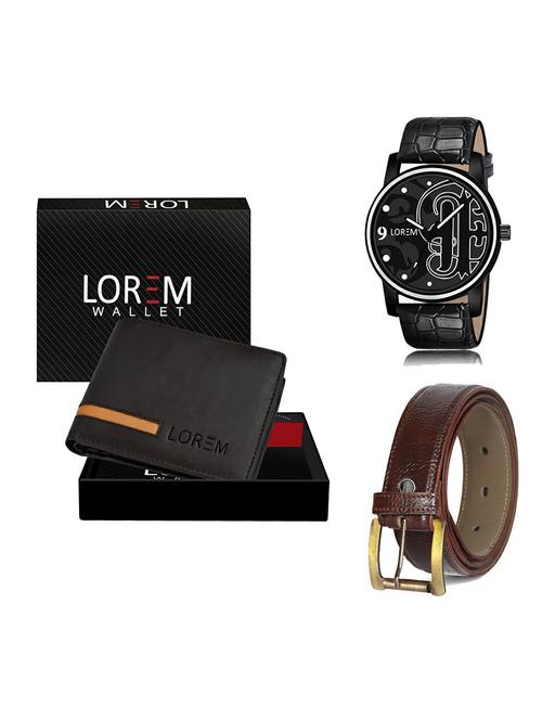 belt, wallet & watch gift combo - 19367587 - Very Small Image - 1