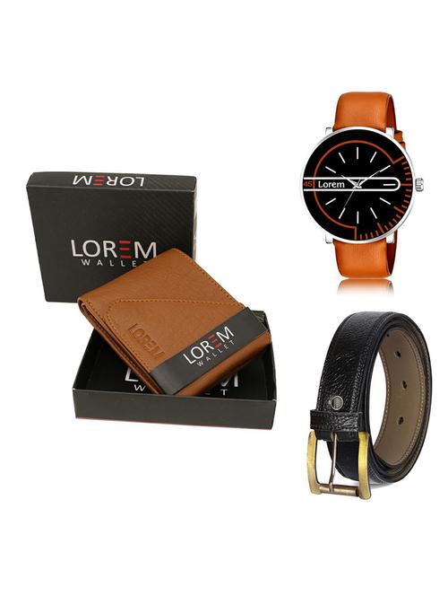 belt, wallet & watch gift combo - 19367598 - Very Small Image - 1