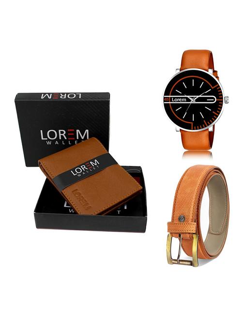 belt, wallet & watch gift combo - 19367600 - Very Small Image - 1
