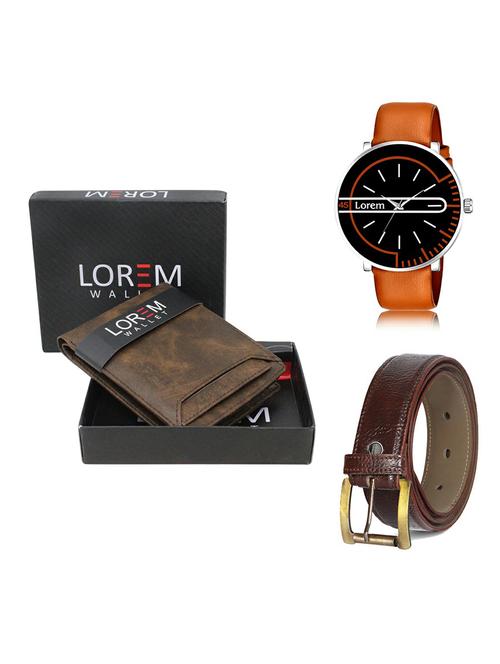 belt, wallet & watch gift combo - 19367608 - Very Small Image - 1