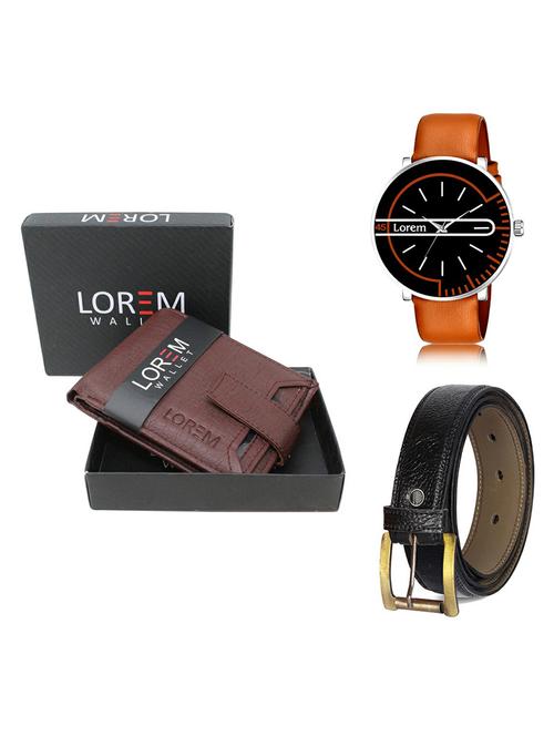 belt, wallet & watch gift combo - 19367619 - Very Small Image - 1