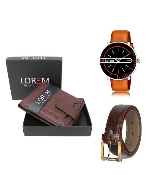 belt, wallet & watch gift combo - 19367620 - Very Small Image - 1