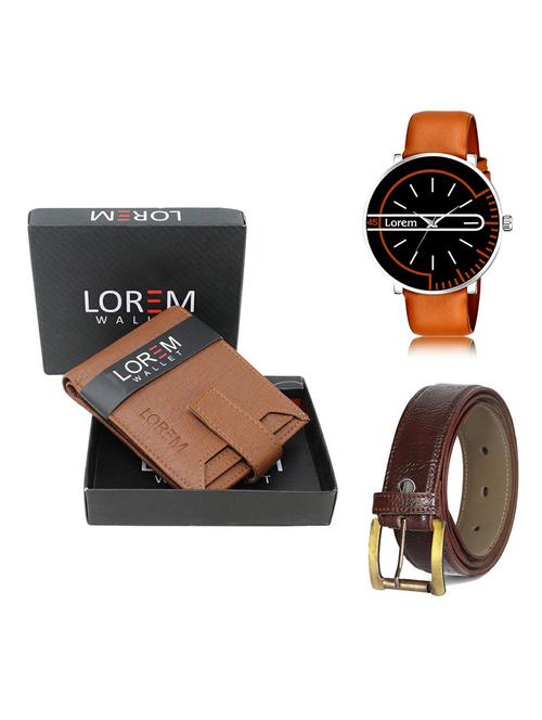 belt, wallet & watch gift combo - 19367623 - Very Small Image - 1