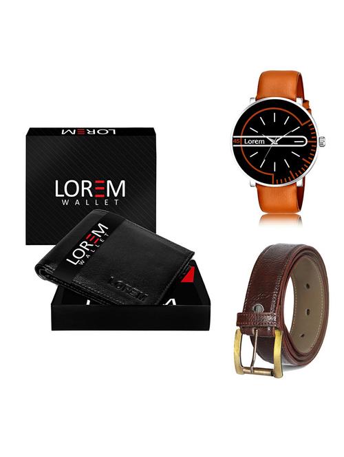 belt, wallet & watch gift combo - 19367638 - Very Small Image - 1