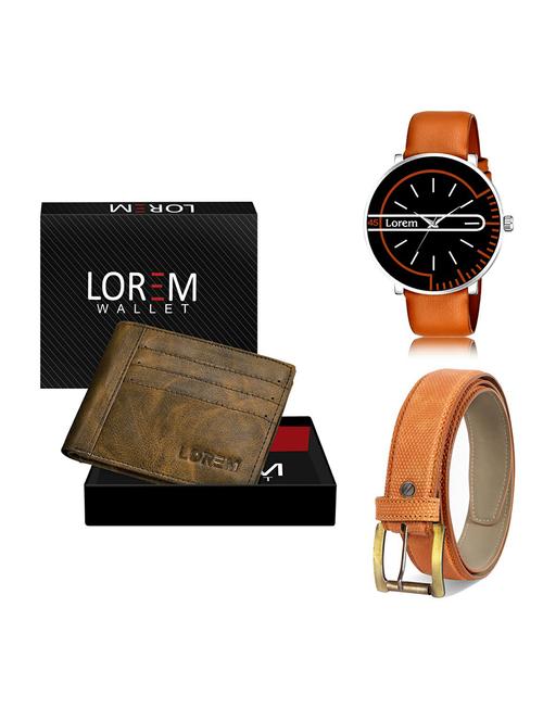 belt, wallet & watch gift combo - 19367648 - Very Small Image - 1