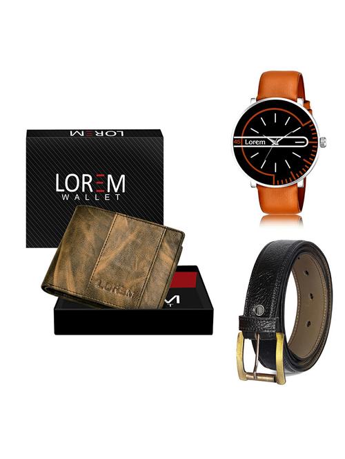 belt, wallet & watch gift combo - 19367652 - Very Small Image - 1