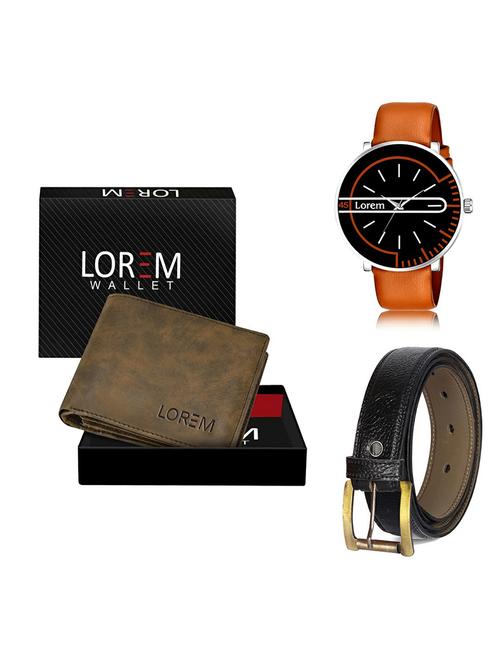 belt, wallet & watch gift combo - 19367667 - Very Small Image - 1