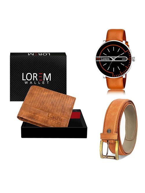 belt, wallet & watch gift combo - 19367678 - Very Small Image - 1