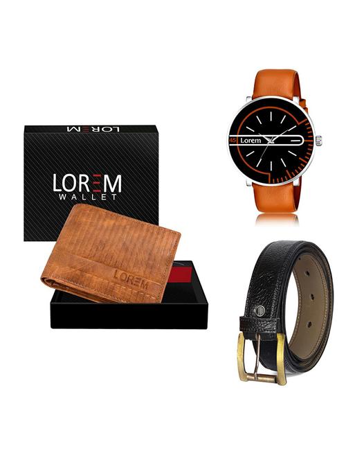 belt, wallet & watch gift combo - 19367679 - Very Small Image - 1
