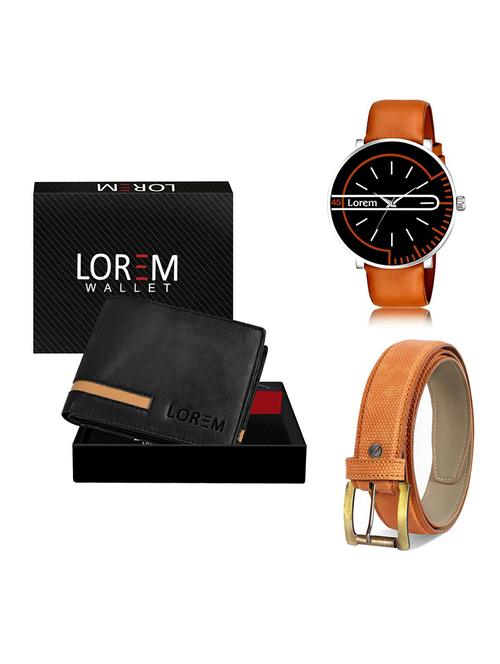 belt, wallet & watch gift combo - 19367717 - Very Small Image - 1