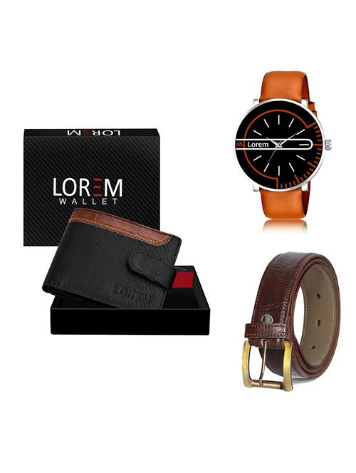 belt, wallet & watch gift combo - 19367728 - Very Small Image - 1
