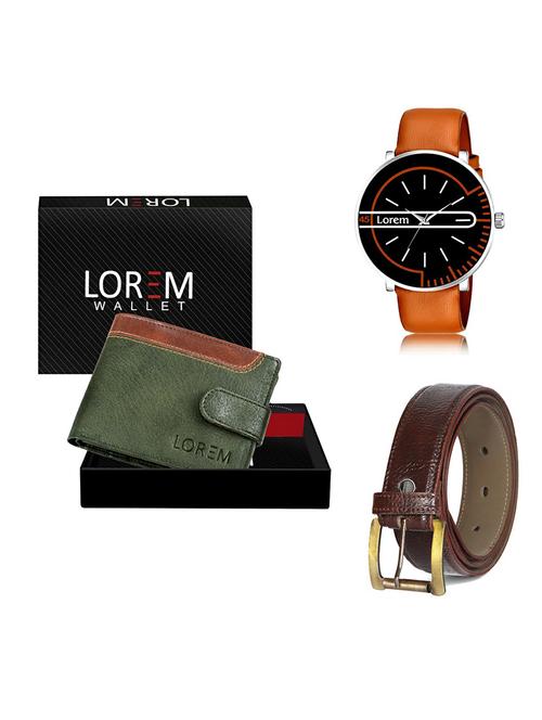 belt, wallet & watch gift combo - 19367731 - Very Small Image - 1