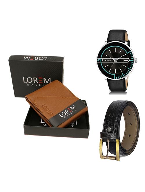 belt, wallet & watch gift combo - 19367733 - Very Small Image - 1