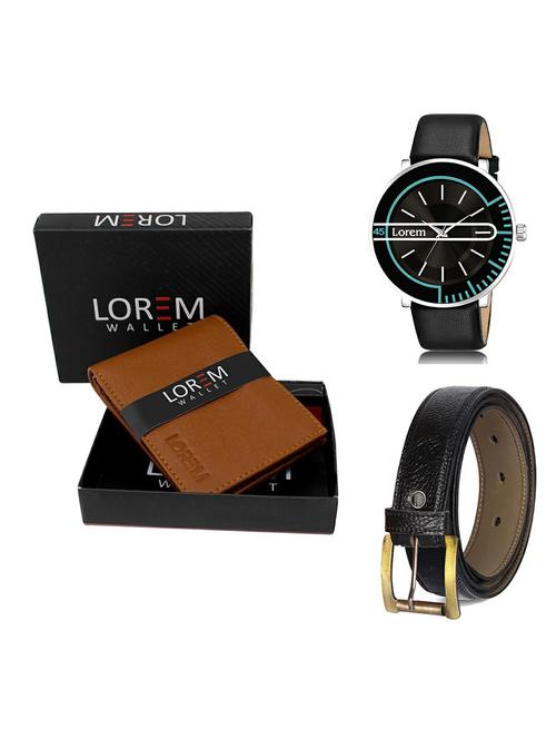 belt, wallet & watch gift combo - 19367736 - Very Small Image - 1