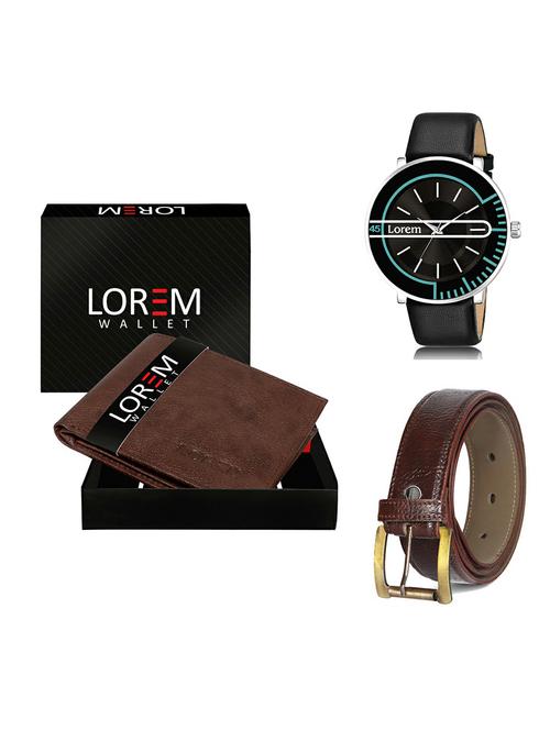 belt, wallet & watch gift combo - 19367764 - Very Small Image - 1