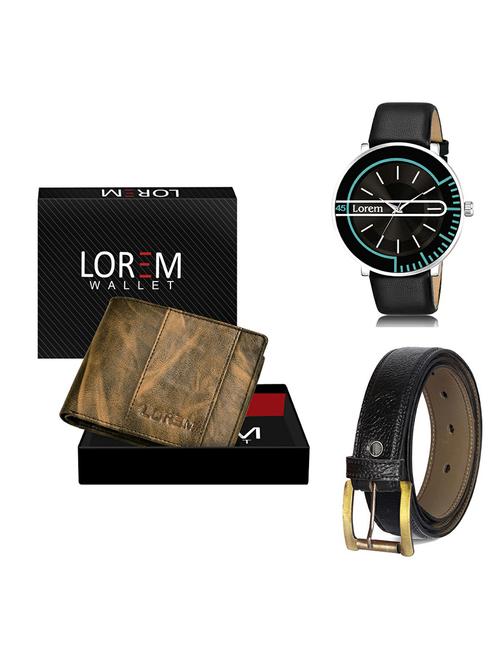 belt, wallet & watch gift combo - 19367787 - Very Small Image - 1
