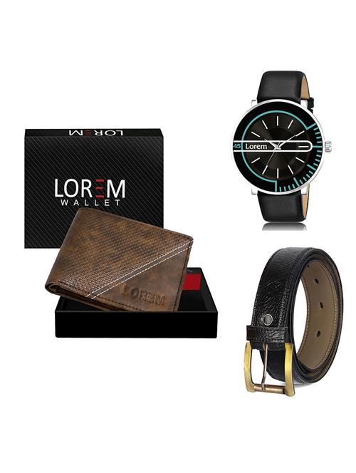 belt, wallet & watch gift combo - 19367823 - Very Small Image - 1