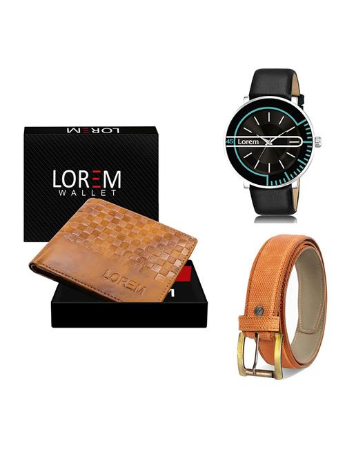 belt, wallet & watch gift combo - 19367837 - Very Small Image - 1