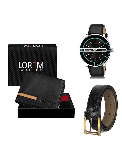 belt, wallet & watch gift combo - 19367853 - Very Small Image - 1
